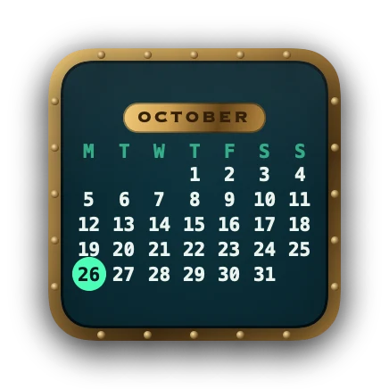 The Calendar widget in Abyss