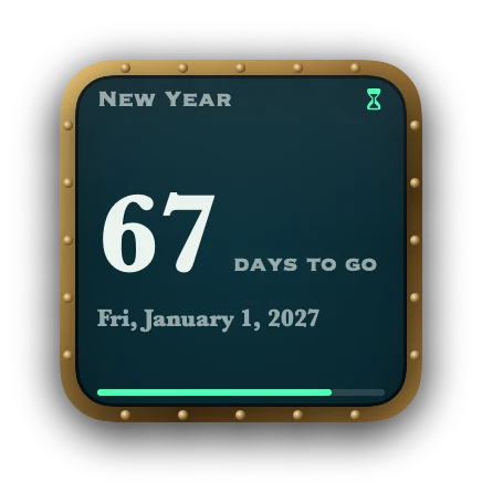 The Countdown widget in Abyss