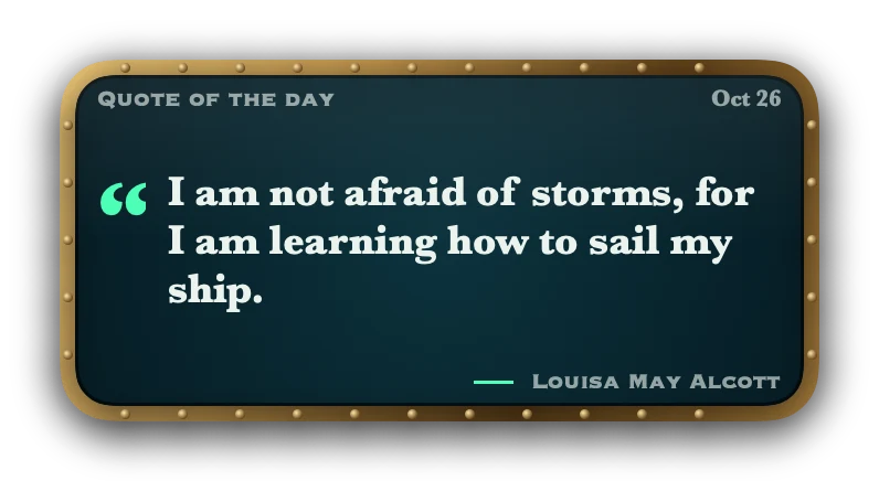 The Quote of the Day widget in Abyss