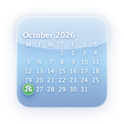 The Calendar widget in Aero