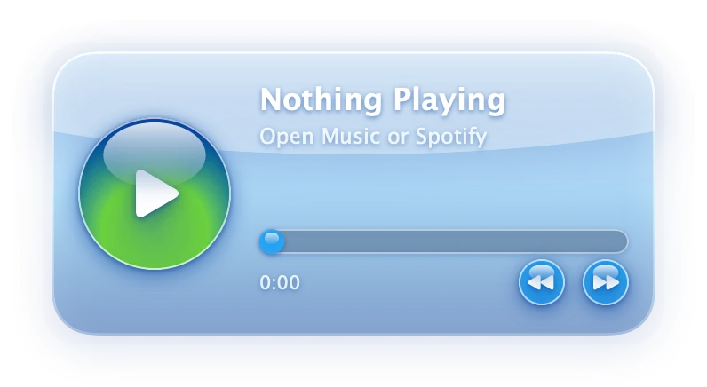 The Now Playing widget in Aero