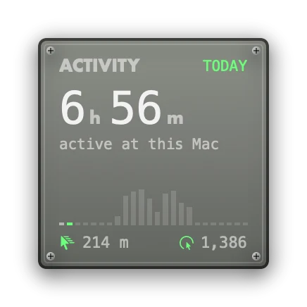 The Activity widget in Apollo