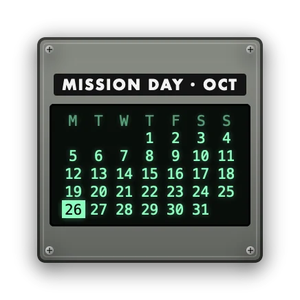 The Calendar widget in Apollo