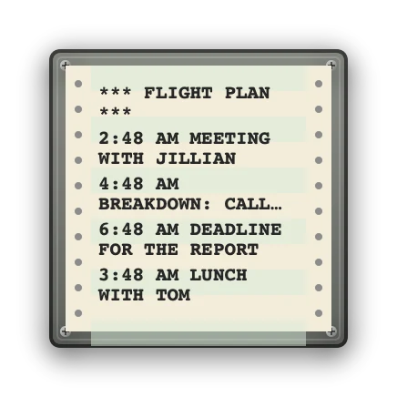 The Events widget in Apollo