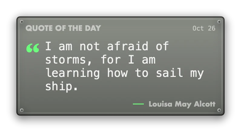 The Quote of the Day widget in Apollo