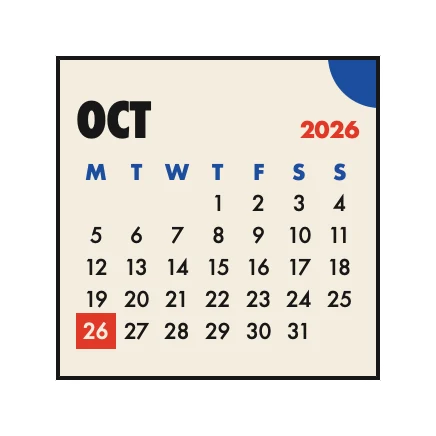 The Calendar widget in Bauhaus