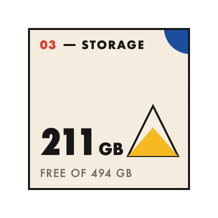 The Storage widget in Bauhaus