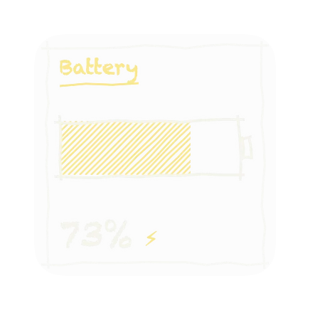 The Battery widget in Chalk