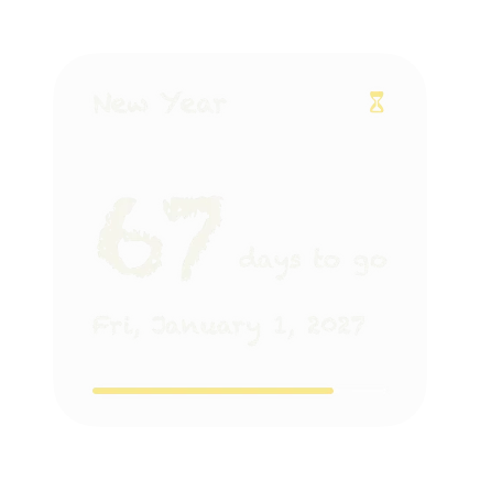 The Countdown widget in Chalk
