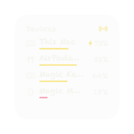 The Devices widget in Chalk