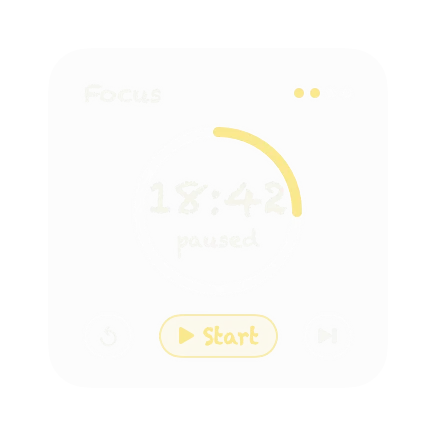 The Focus Timer widget in Chalk