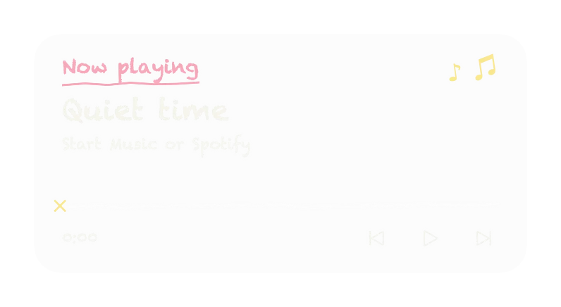 The Now Playing widget in Chalk