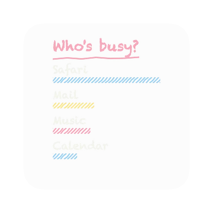 The App Stats widget in Chalk