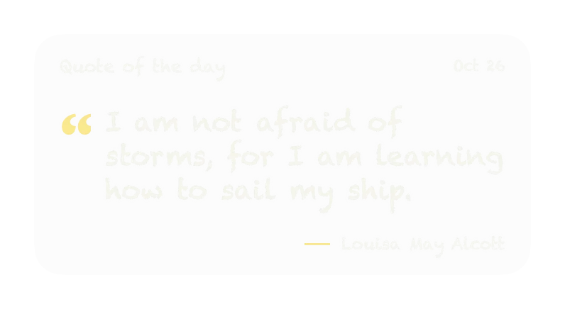 The Quote of the Day widget in Chalk