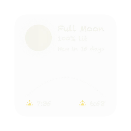 The Moon & Sun widget in Chalk