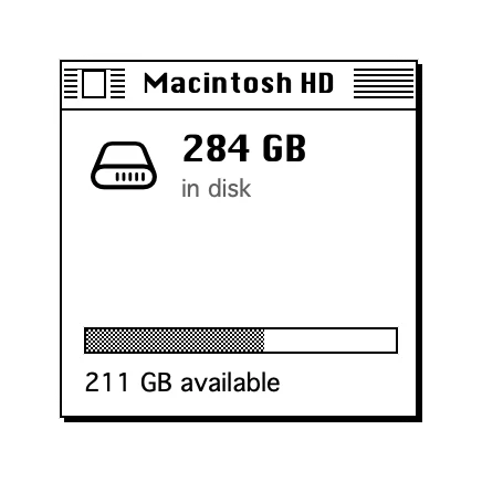 The Storage widget in Classic