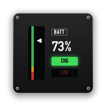 The Battery widget in Cockpit