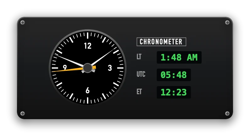 The Clock widget in Cockpit
