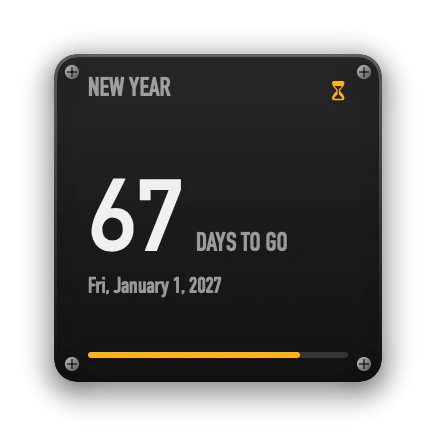 The Countdown widget in Cockpit