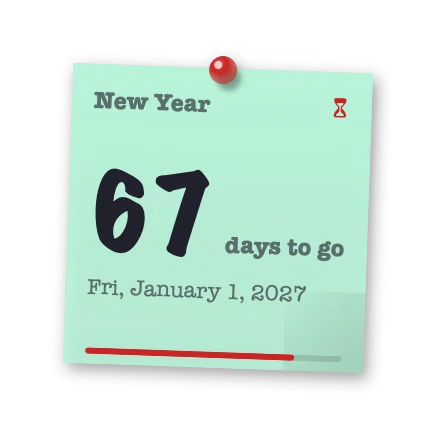 The Countdown widget in Corkboard