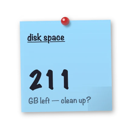 The Storage widget in Corkboard