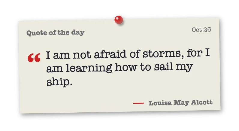 The Quote of the Day widget in Corkboard