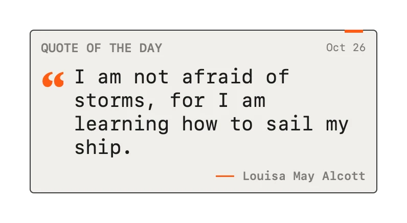 The Quote of the Day widget in Field