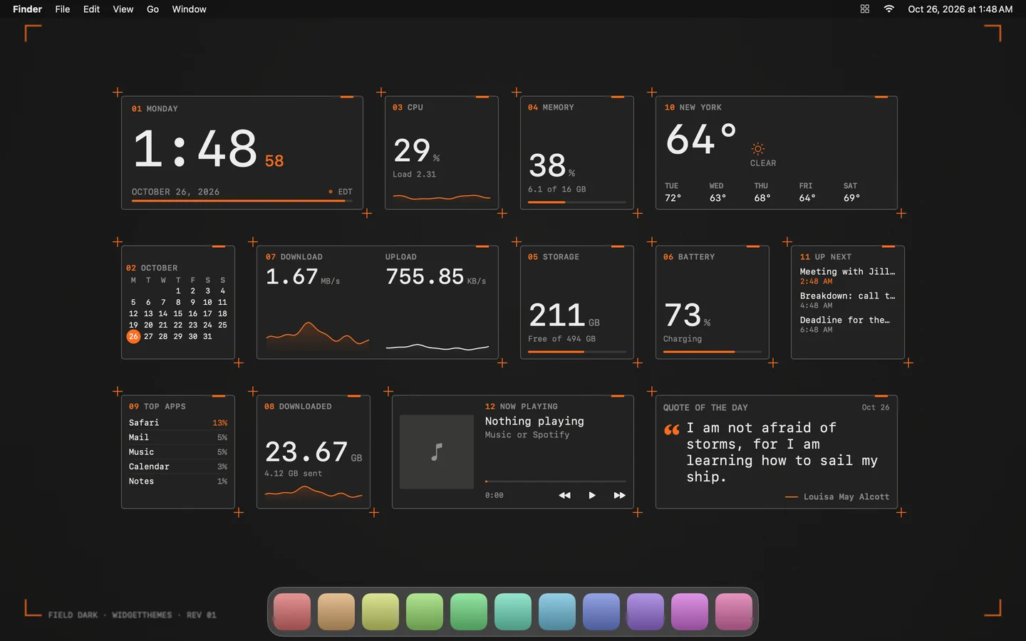 Field Dark theme