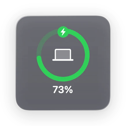The Battery widget in Glass