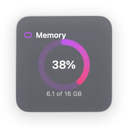 The Memory widget in Glass