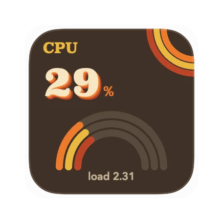 The CPU widget in Groove