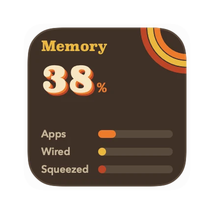 The Memory widget in Groove