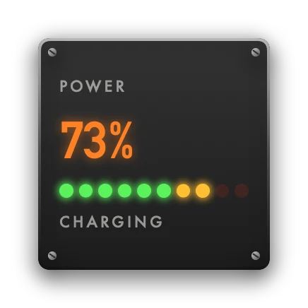 The Battery widget in Hi-Fi