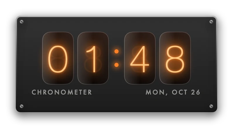 The Clock widget in Hi-Fi