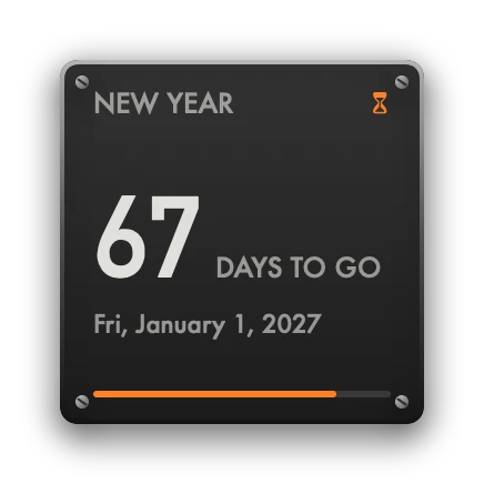 The Countdown widget in Hi-Fi