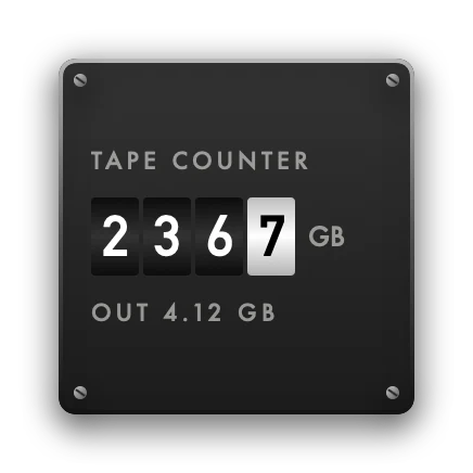 The Total Downloaded widget in Hi-Fi