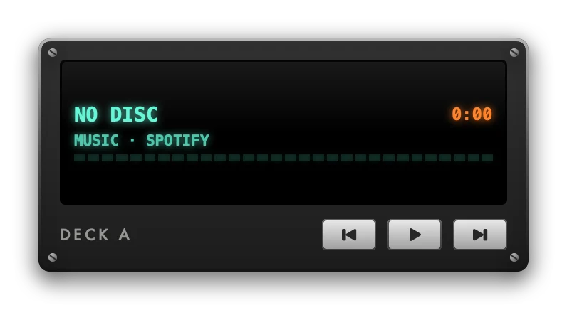 The Now Playing widget in Hi-Fi