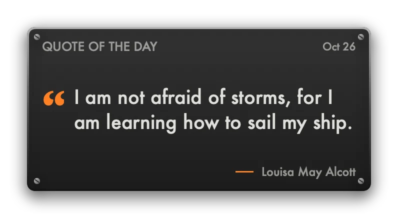 The Quote of the Day widget in Hi-Fi