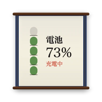 The Battery widget in Kyoto