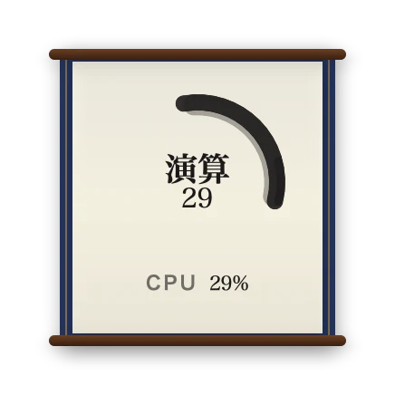 The CPU widget in Kyoto