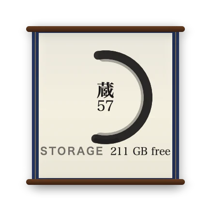 The Storage widget in Kyoto