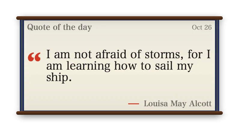 The Quote of the Day widget in Kyoto