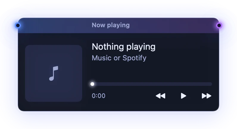 The Now Playing widget in Midnight