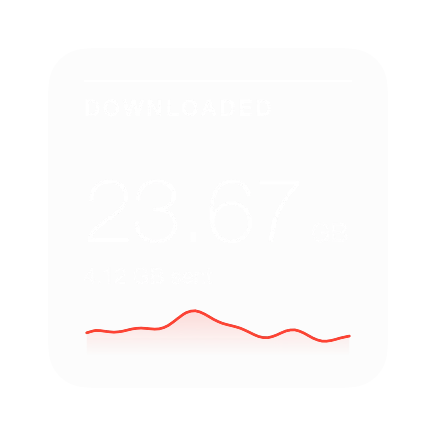 The Total Downloaded widget in Mono