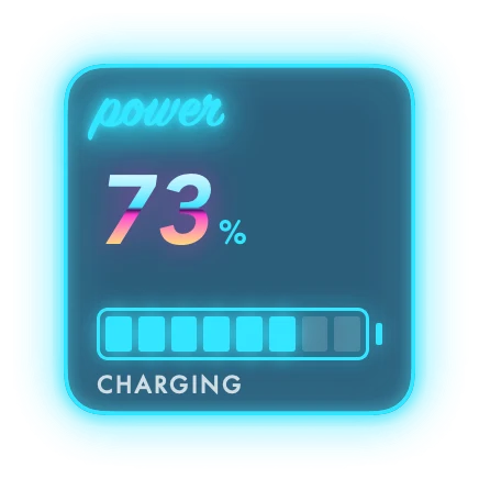 The Battery widget in Neon