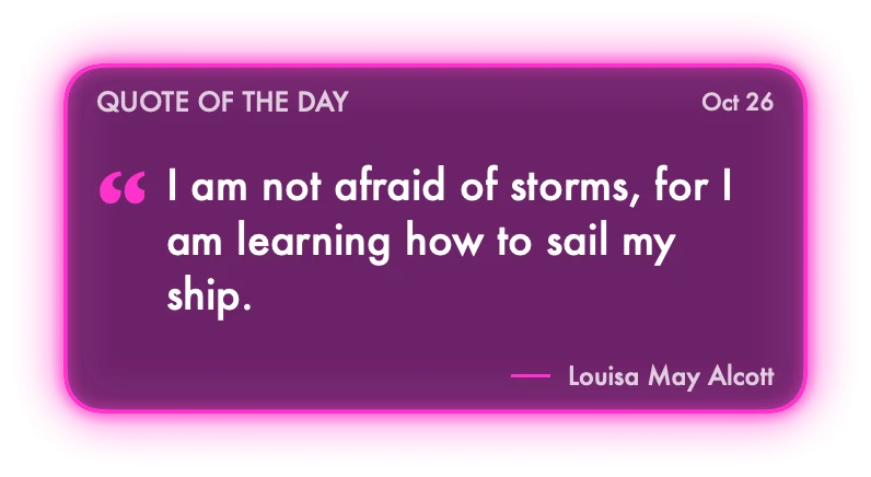The Quote of the Day widget in Neon