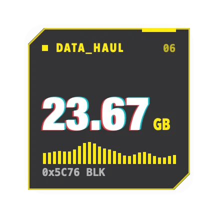 The Total Downloaded widget in Overdrive