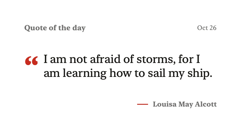 The Quote of the Day widget in Paper