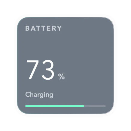 The Battery widget in Polar