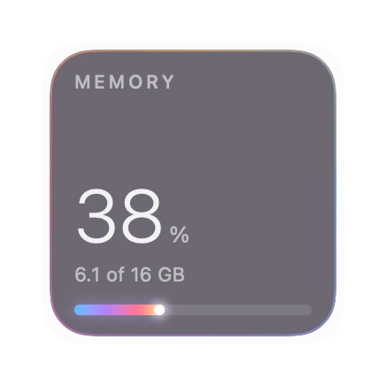 The Memory widget in Prism
